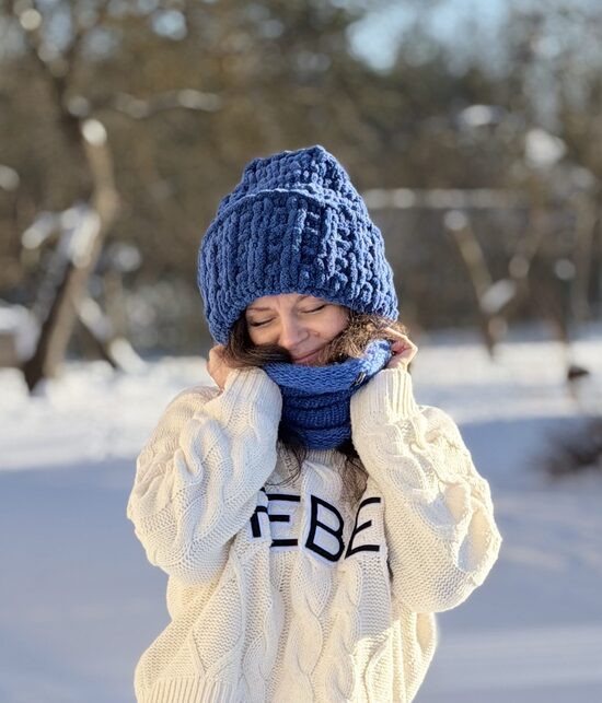 PUFFY BIG HAT | deep blue